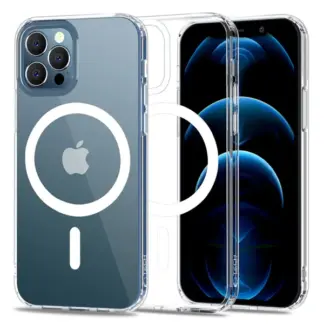 Acryllic MagSafe suojakuori iPhone 12 Pro Max, läpinäkyvä