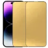 iPhone 14 Pro Mirror Privacy-panssarilasi, koko näytön kattava (kulta)