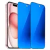 iPhone 15 Plus / 16 Plus Mirror Privacy-panssarilasi, koko näytön kattava (sininen)
