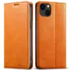 iPhone 14 Plus / 15 Plus premium lompakkokuori, beige