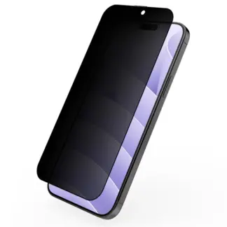 iPhone 15 / iPhone 16 Privacy-panssarilasi, koko näytön kattava