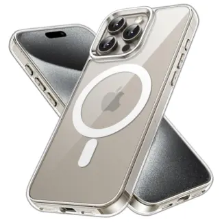Acryllic MagSafe suojakuori iPhone 15 Pro, läpinäkyvä