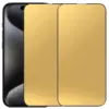 iPhone 15 Pro Max Mirror Privacy-panssarilasi, koko näytön kattava (kulta)