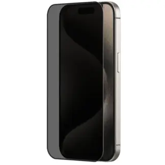 iPhone 15 Pro Privacy-panssarilasi, koko näytön kattava