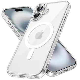 Acryllic MagSafe suojakuori iPhone 16 Plus, läpinäkyvä