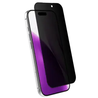 iPhone 16 Pro / iPhone 17 Privacy-panssarilasi, koko näytön kattava