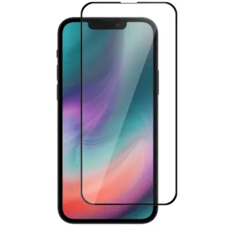 iPhone 13 / 13 Pro / 14 / 16e panssarilasi, koko näytön, 5D, kirkas