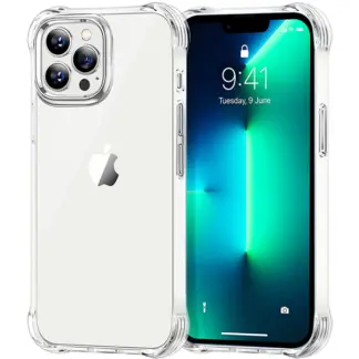 iPhone 13 Pro Max suojakuori, TPU-bumper, läpinäkyvä
