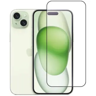 Koko näytön 5D panssarilasi iPhone 15, kirkas