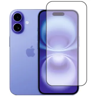 iPhone 16 Plus panssarilasi, koko näytön, 5D, kirkas