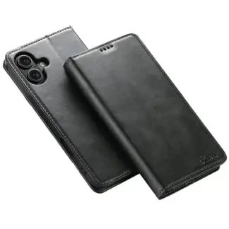 iPhone 16 premium lompakkokuori, musta